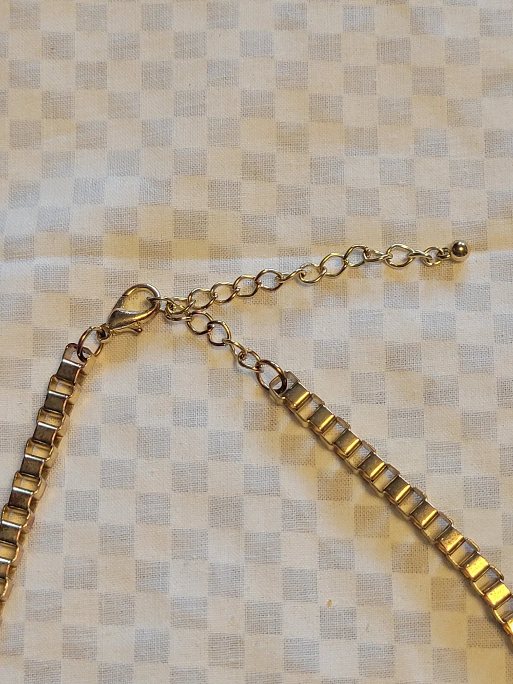 Faux Tortoise Shell Bib Statement Necklace w 3 Gold Tone Stone & Inticate Panels - Picture 3 of 9